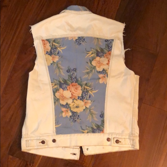 Vintage Furst of Kind uniquely handmade Levi vest - Picture 2 of 2